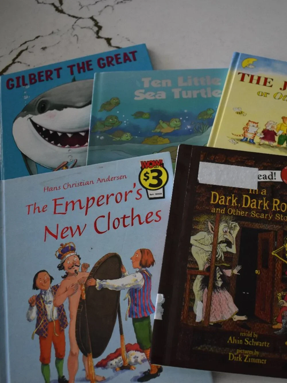 Children's Book Lot of 5 Gilbert Great Sea Turtle Emperor's New Clothes & More